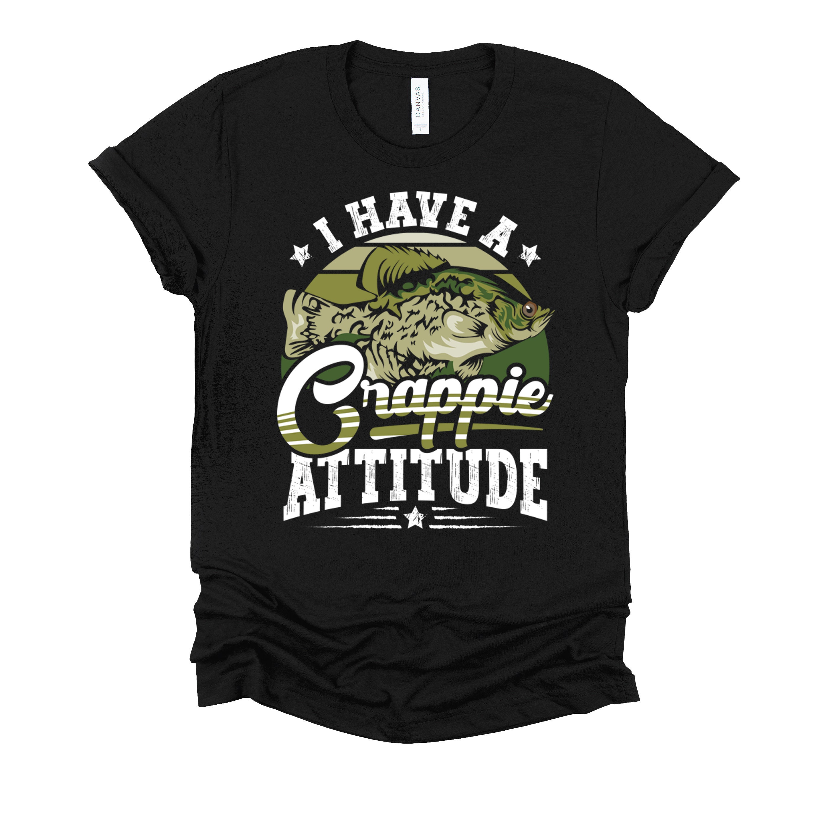 ウェア 90s Fishing Fish Crappie Attitude TShirt Vintage 90's Fun Fishing Fish I have a Crappie Attitude 2XL