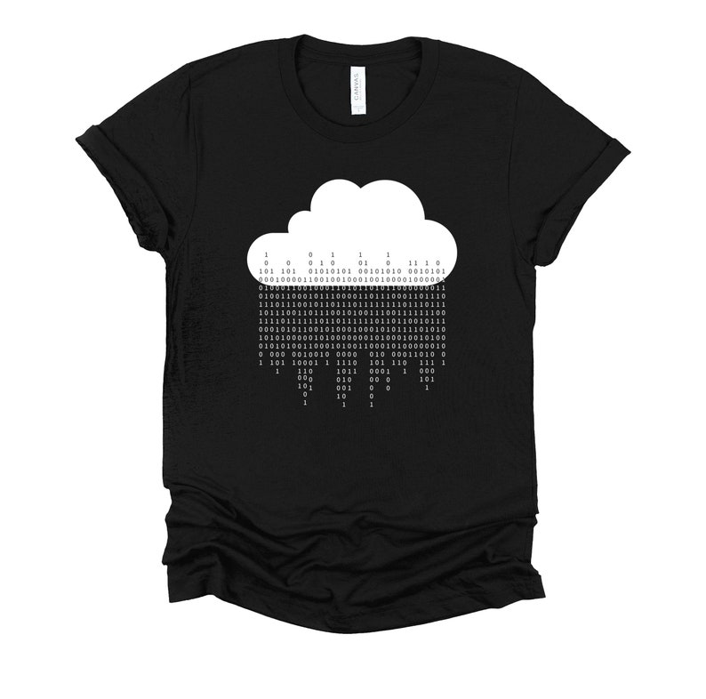 Programmer Tshirt, Binary Code Gifts Computer Science Geek Software Engineer Short-Sleeve Unisex T-Shirt XS-4XL Black