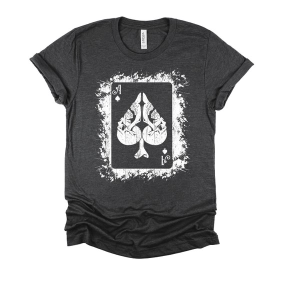 Two Aces Skull T-Shirt Cool Tee Gift For Poker Players Two Aces Skull T-Shirt Cool Tee Gift For Poker Players