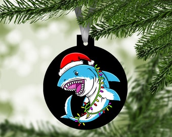 Christmas 2022 Ornament / Shark Ornament / Christmas Tree Decor / Keepsake Ornament / Xmas Hanging Decoration