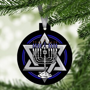 Jewish Hanukkah Ornament / Star of David / Chanukah Gift / Holiday Ornament / Hanging Decoration / Christmas Ornament