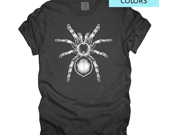 Spider Lover Shirt | Tarantula T-Shirt | Arachnid Tee | I Love Spiders Shirt | Bug Lover Gift Comfort Colors S-4X