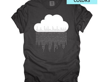 Programmer Tshirt, Binary Code Gifts Computer Science Geek Software Engineer Short-Sleeve Unisex Comfort Colors T-Shirt S-4XL
