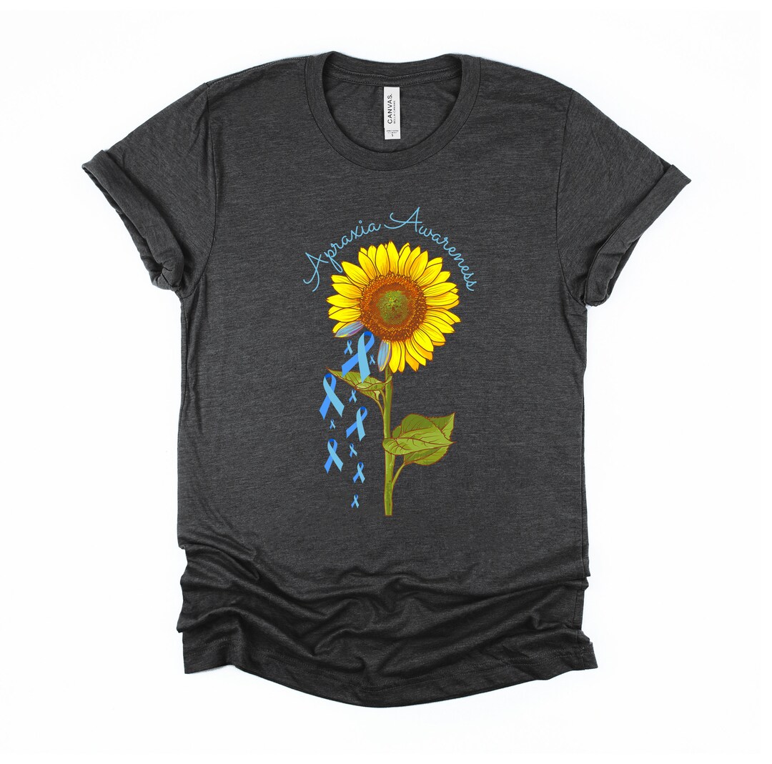 Apraxia Warrior Awareness Sunflower Brain Head Damage - Etsy