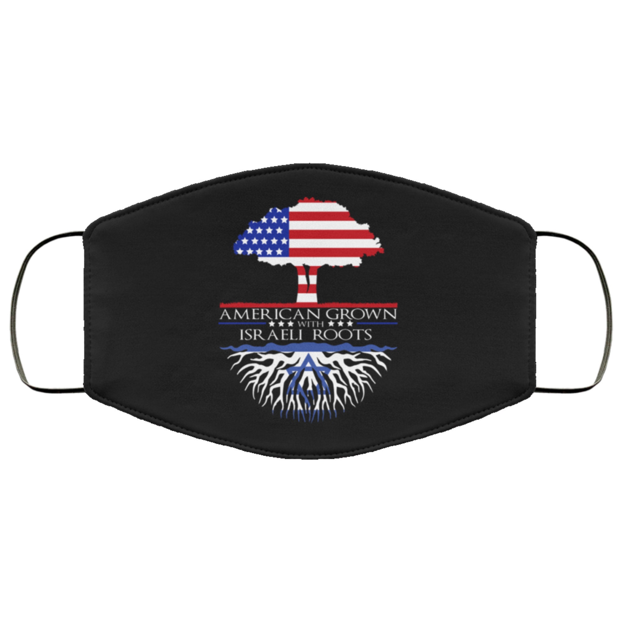 American Grown Israeli Roots Face Mask Adult & Kids Mask Israel Flag ...