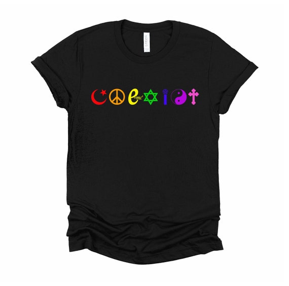 Coexist T-Shirt - Kindness Tee - Multiple Religions Tshirt Coexist T-Shirt - Kindness Tee - Multiple Religions Tshirt