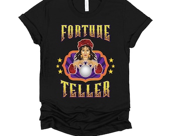 Fortune Teller Shirt | Carnival Staff Costume Tee | Circus Theme Birthday Party T-Shirt XS-4X