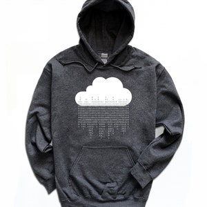 Programmer Hoodie / Binary Code Gifts / Hooded Sweatshirt / Computer Science Sweater / Software Engineer / Computer Geek Unisex Pullover