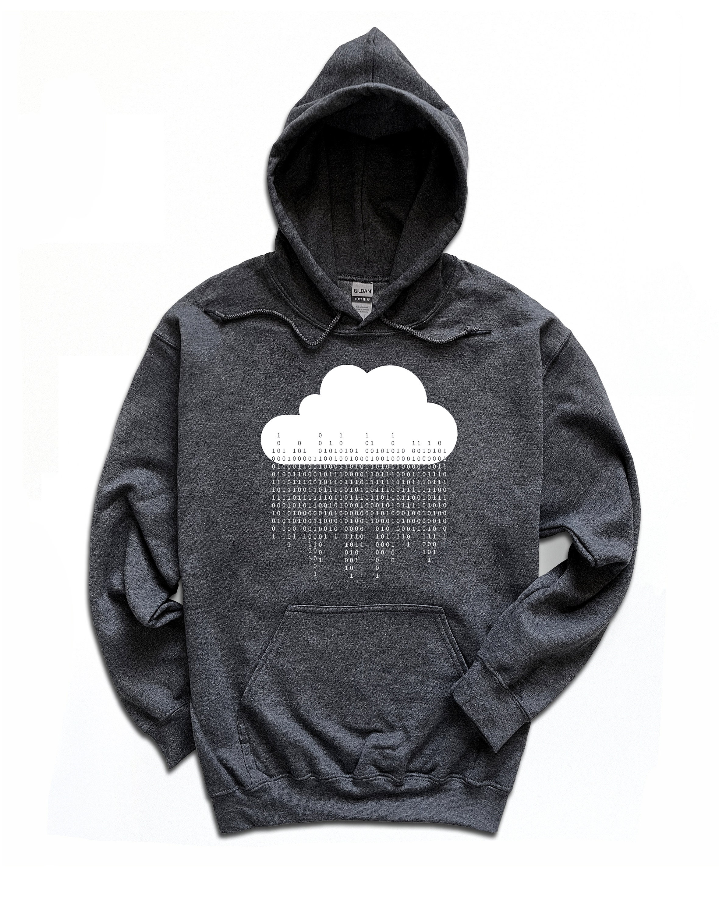 Programmer Hoodie / Binary Code Gifts / Hooded Sweatshirt / Computer ...