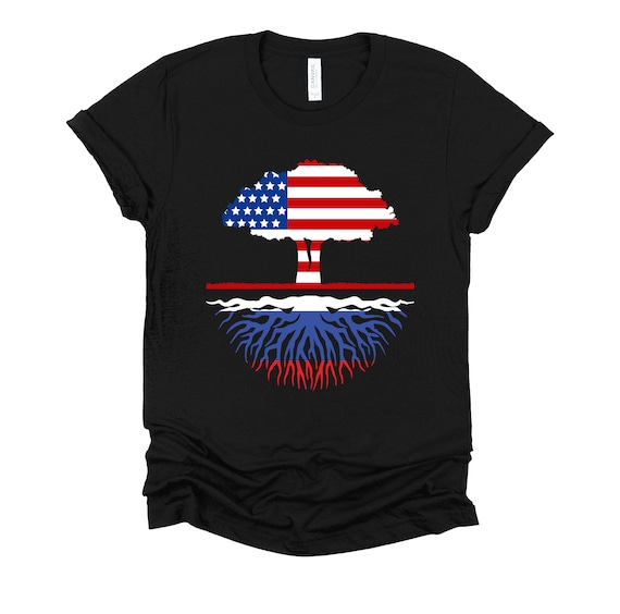 My Heritage My Country Russian American Russia Flag T-Shirt My Heritage My Country Russian American Russia Flag T-Shirt