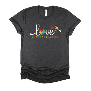 Love Autism Awareness Tshirt / Autism Support Shirt / Puzzle Heart T Shirt / SPED Teacher Shirt / Be Kind Tee / Autistic Unisex T-Shirt