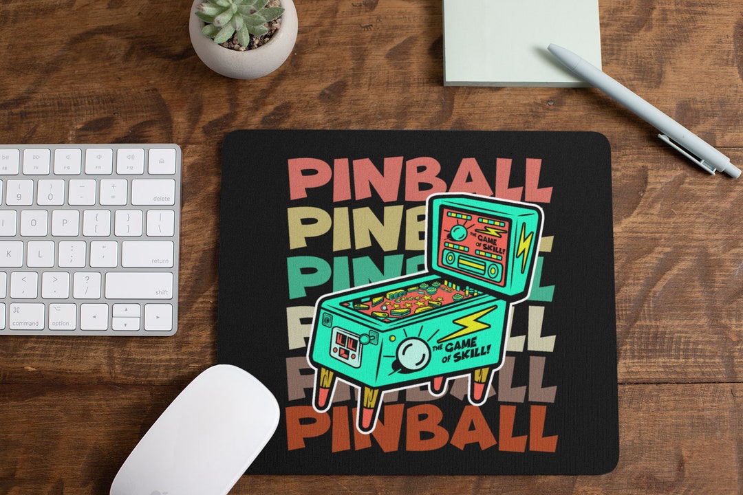 Pinball Machine Mousepad / Retro Pinball Desk Mat / Arcade Game Mouse ...
