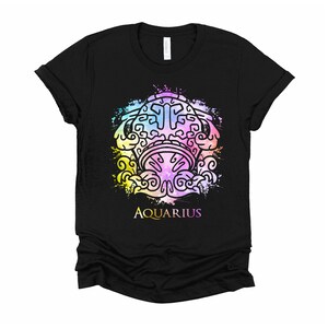Aquarius Shirt / Zodiac Sign Tshirt / January Birthday Gift / February Birthday Shirts / Astrological Gifts / Unisex T-Shirt