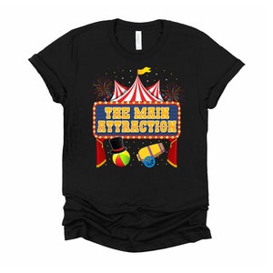 Kids The Main Attraction Shirt / Circus Birthday / Carnival Staff / Circus Themed Shirt / Circus Tent / Ringmaster Youth Shirt