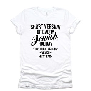 Funny Jewish Holiday Shirt / Jewish Tshirt / Funny Hanukkah Gift / Unisex T-Shirt XS-4X