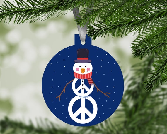 Peace sign christmas ornaments Clearance