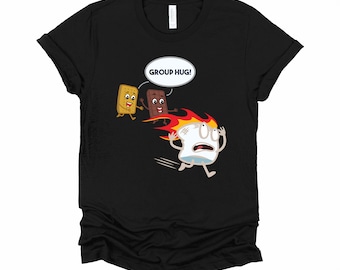 Kids Camping Shirt, Campfire Party Smores Tester Marshmallow Tshirt, Outdoor Adventure Camper Summer Camp Unisex Tee Shirt