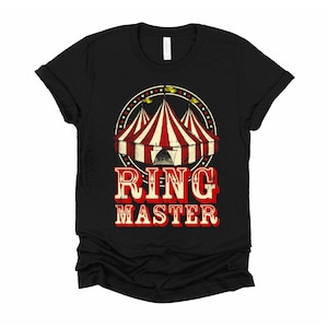 Ringmaster Costume, Circus Staff Tshirt, Carnival Theme Party Shirt, Vintage Circus Tent, Carnival Birthday Unisex T-Shirt XS-4XL