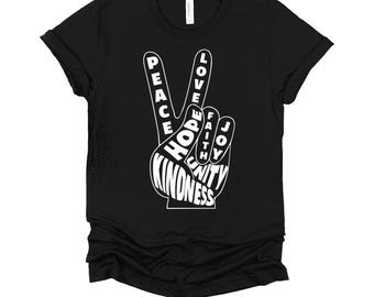 Old Hippies Rule Shirt | Retro Hippie Peace Sign T-Shirt | Funny Boho Vintage Tee | Groovy 60s 70s Hippie Clothing | Unisex T Shirt XS-4XL