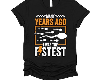 Funny Aging Shirt | Many Years Ago I Was The Fastest Tee | Senior Humor Gift | Retired Runner T-Shirt XS-4X
