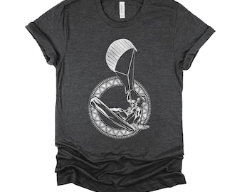 Kitesurfing Shirt | Kiteboarding T-Shirt | Kite Surfer Wind Surfing Tee | Watersports Gift Shirt | Beach Sport Unisex XS-4XL