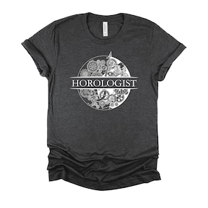 Horologist Tshirt, Watchmaker Gift Shirt, Horology Tee, Watch Movement Mechanism Design Unisex T-Shirt XS-4XL