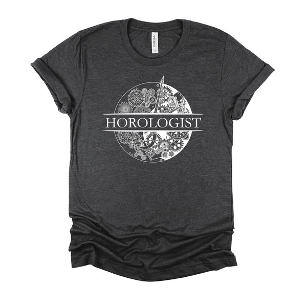 Horologist Tshirt, Watchmaker Gift Shirt, Horology Tee, Watch Movement Mechanism Design Unisex T-Shirt XS-4XL