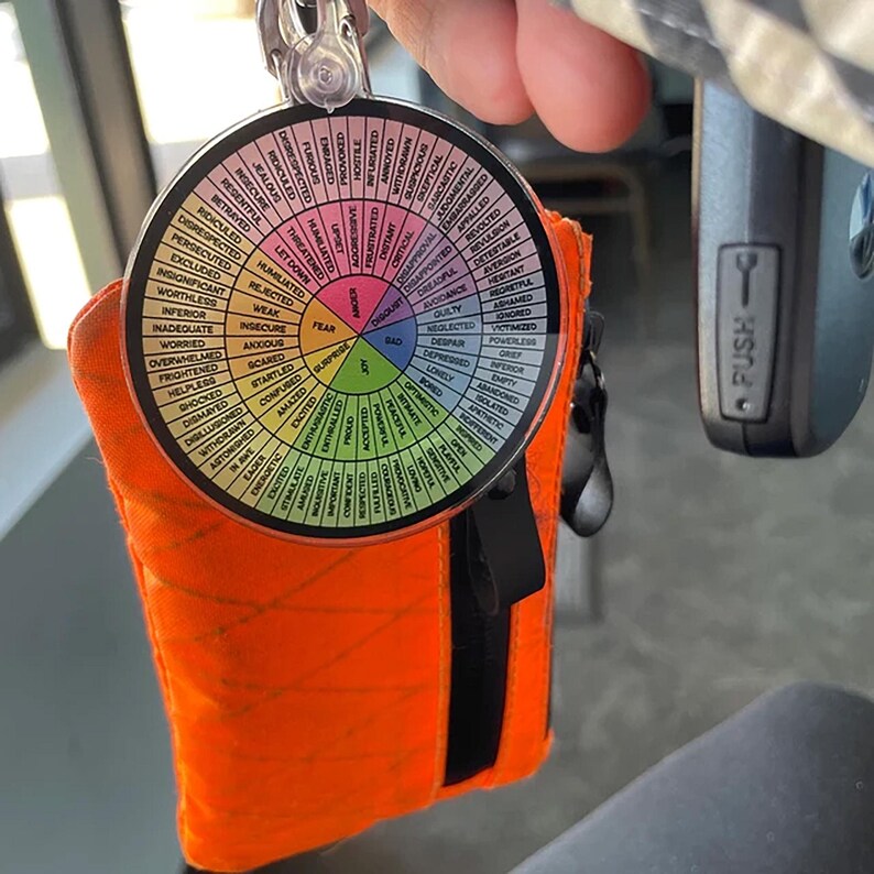 Feelings Wheel Keychain 2 1/2