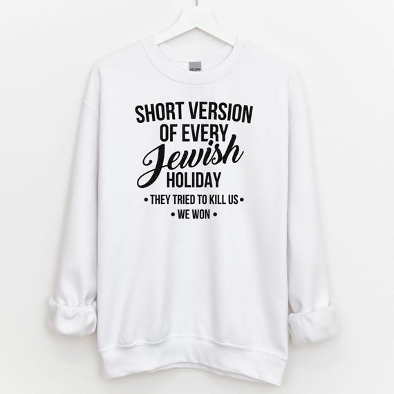 Funny Jewish Sweatshirt, Passover Holiday Generalization Christmas Sweater Hanukkah Gifts Holiday Sweatshirts Pullover Long Sleeve Unisex