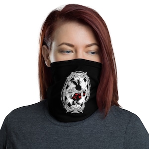Rabbit Lover Neck Gaiter / Face Mask / Animal Print / Headband Scarf / Neck Warmer / Necvk Cover / Gaiter Mask / Tube Scarf / Tube Bandana