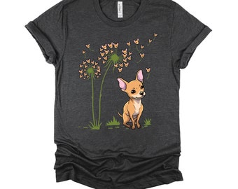 Chihuahua Dandelion / Flower Fly Dandelion / Cute Chihuahua Shirt / Toy Dog Owner / Chihuahua Mom