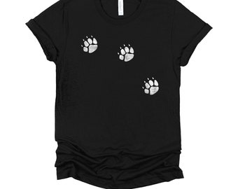Tripod Dog Tshirt, 3 Legged Dog Shirt, Paw Prints Tee, Tripawd Unisex T-Shirt XS-4X