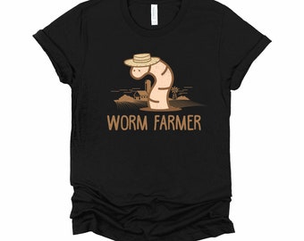 Worm Farmer Gardening Gift Shirt, Farm Compost Sustainable Living Unisex T-Shirt XS-4XL