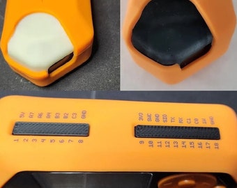 Flipper Zero Covers (POGO Pins, sockel für gpio oderPIo platine) in schwarz, orange, oder weiß