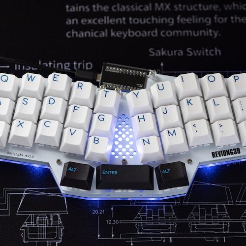 Reviung39/41/30 keyboard PCB and FR4 plate or Kit, now with OLED Support  and USB-C