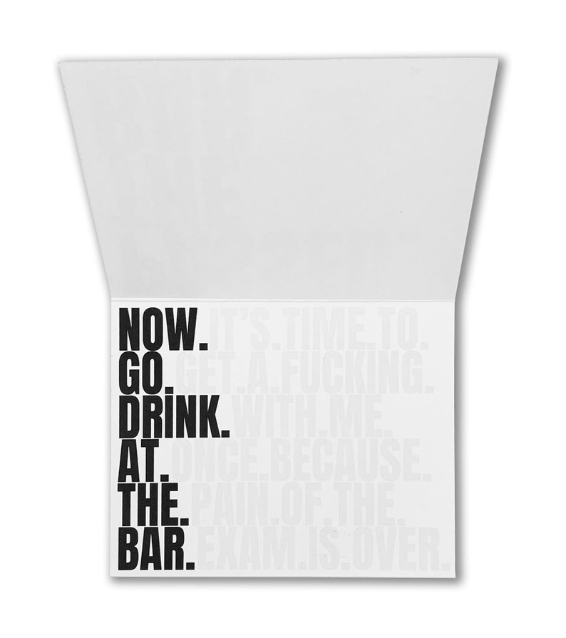 Passed the Bar Exam Card New Attorney Congratulations Card Etsy