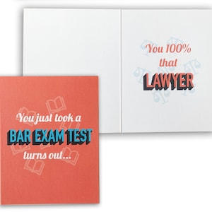 Lizzo te inspiró a que acabas de tomar un examen de barra, resulta que eres 100% abogado / nuevo abogado Felicitaciones Tarjeta de felicitación