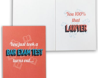 Lizzo Inspired You Just Took a Bar Exam Test, Turns Out You 100% Lawyer | New Attorney Congratulations Greeting Card
