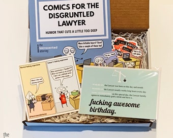Cadeau d'anniversaire drôle d'avocat | Bandes dessinées, impression et autocollants