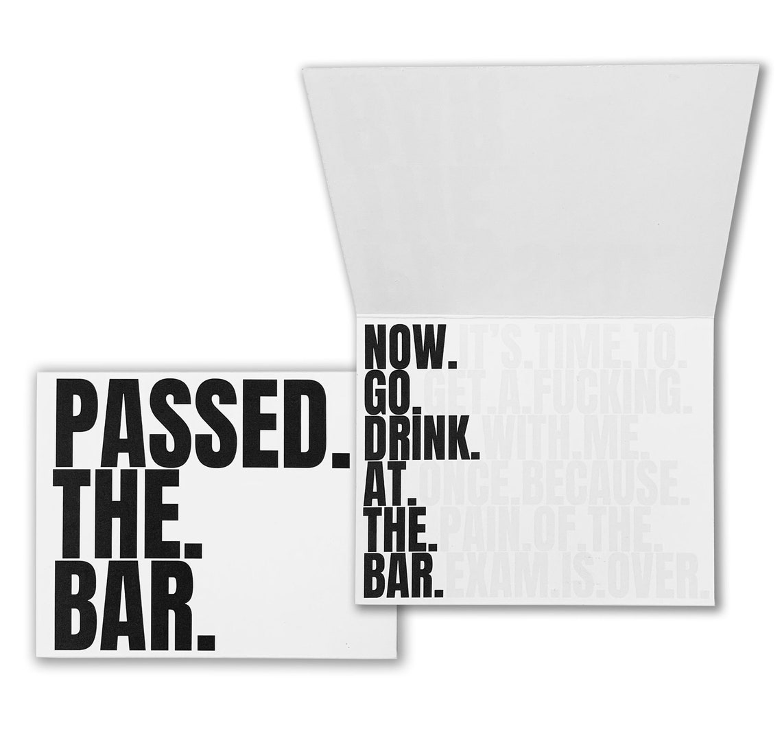 Passed the Bar Lawyer Gift Box Lawyer Bar Exam Gifts Bar Etsy