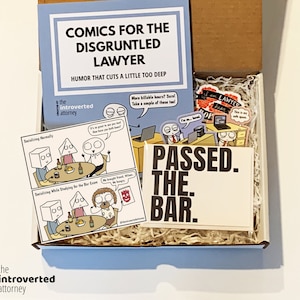 Passed The Bar Lawyer Gift Box | Lawyer Bar Exam Gifts | Bar Exam Care Package for Lawyers | Best Bar Exam Gifts | Attorney Gifts