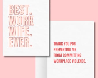 Carte de remerciement humoristique pour femme de Zazzle.be Liste d'envies Vous avez des idées ? Prévenir la violence au travail