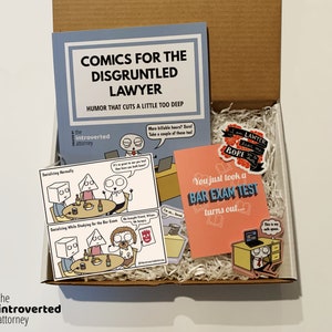 You Just Took a Bar Exam Test Lawyer Gift Box | Lizzo Lawyer Bar Exam Gift | Bar Exam Care Package for Lawyers | Best Bar Exam Gifts