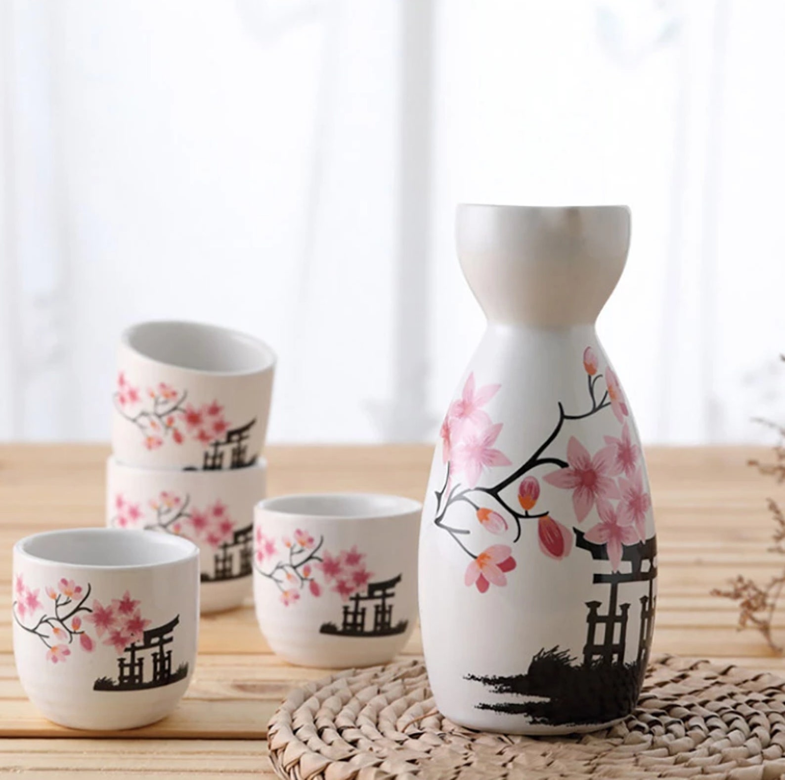 Sakura Sake Set Etsy