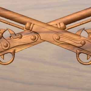 Military Police Branch Insignia STL File