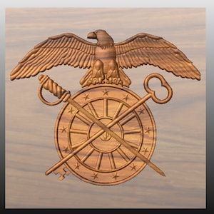 Quarter Master Branch Insignia STL File