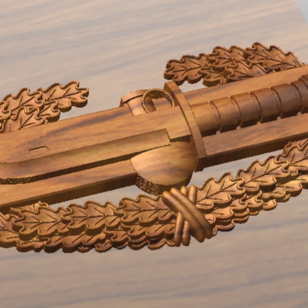 Combat Action Badge Stl File Combat Action Badge Stl Etsy New Zealand