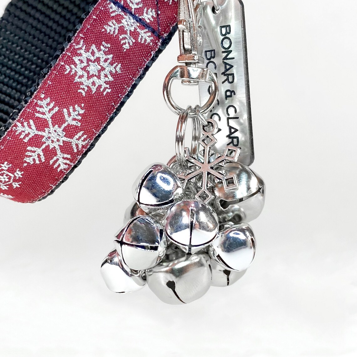 Jingle bell dog collar charms clip on Christmas jingle bells Etsy
