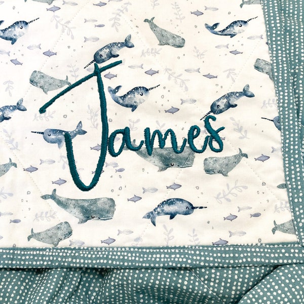 Whale Crib Bedding Etsy