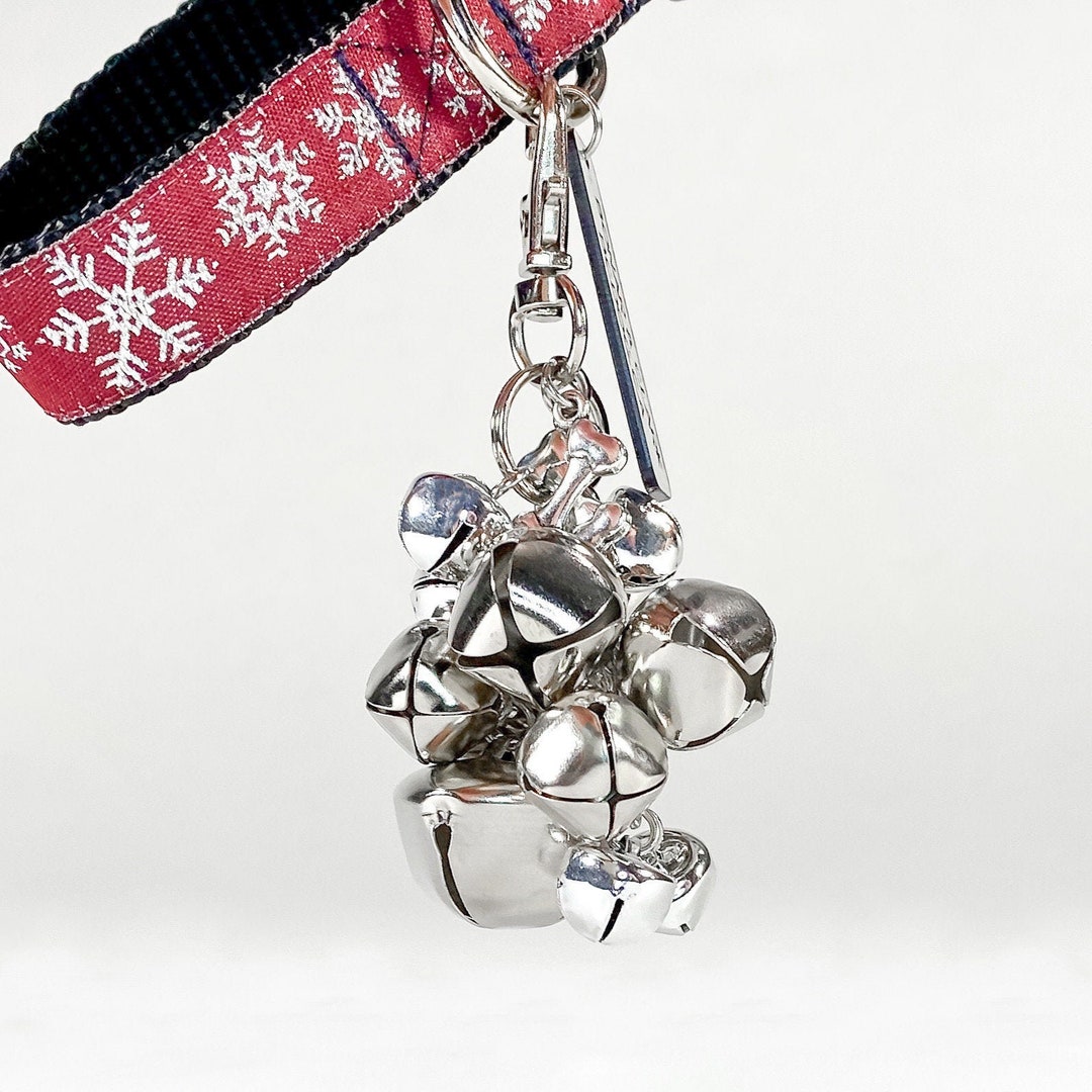 Jingle Bell Dog Collar Charms, Clip on Christmas Jingle Bells for Dog